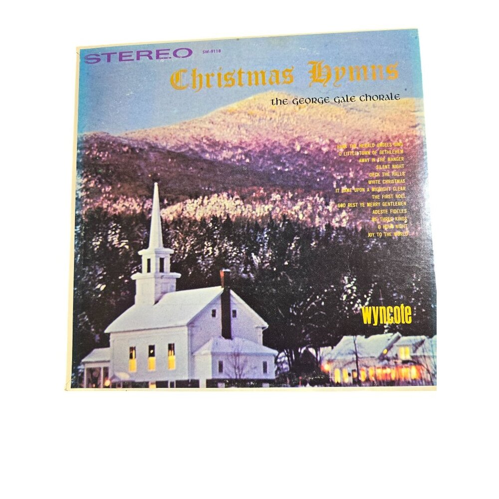 Christmas Hymns Vinyl Record By The George Gale Chorale Wyncote SW-9118
